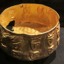 Dish made with gold of the Nasca culture (100 - 500 AD)